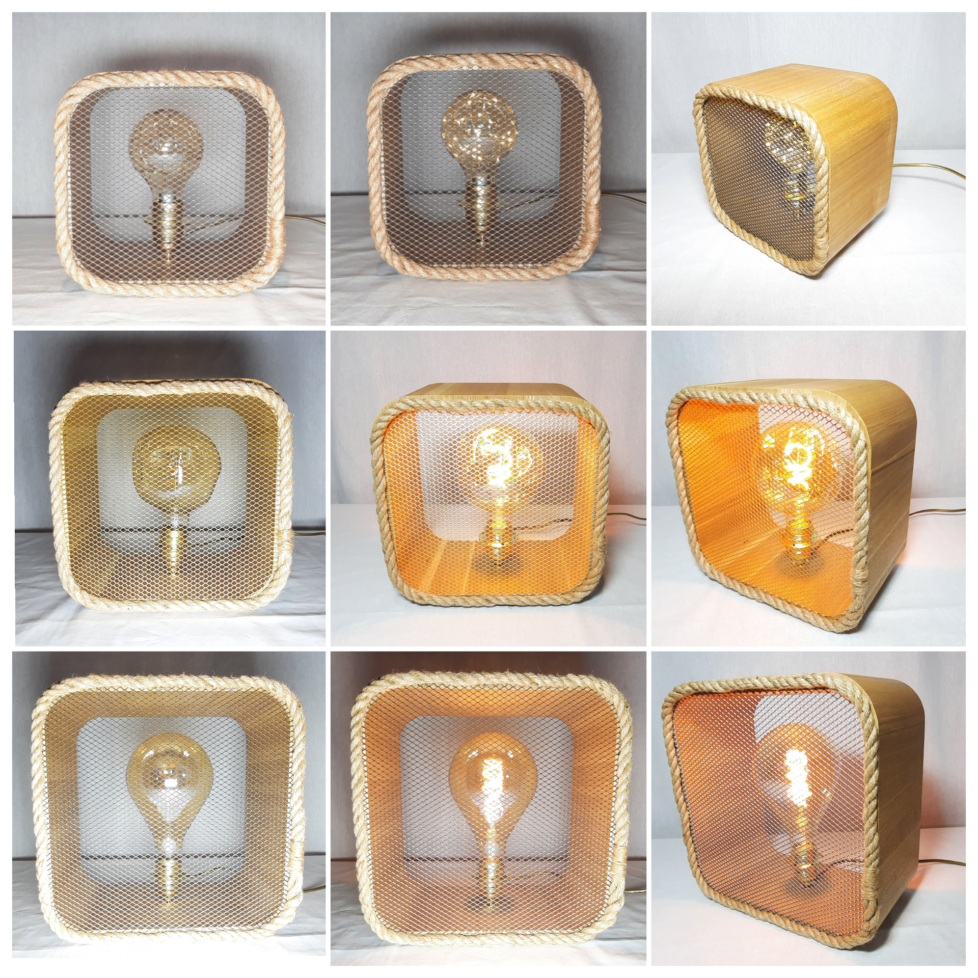 Lampes cube gigognes